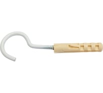 Крюк-шуруп ЕВРОПАРТНЕР белый d4,1хL60 мм 2 шт. 13 7644 1