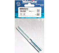 Сантехническая шпилька WaterLine 10x100 белый цинк 2 шт 061380