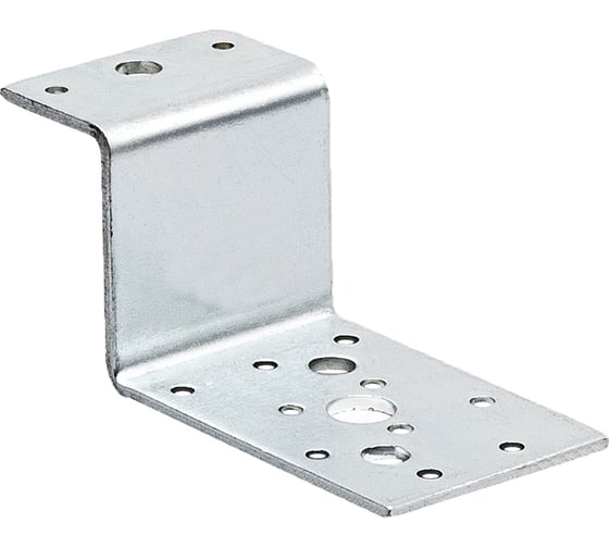 Перфорированная Z-образная пластина Suki 30x50x55x80x3,0мм белый цинк 1 шт 158570 1