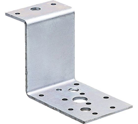 Перфорированная Z-образная пластина Suki 30x65x55x80x3,0 мм белый цинк 1 шт 158580 1