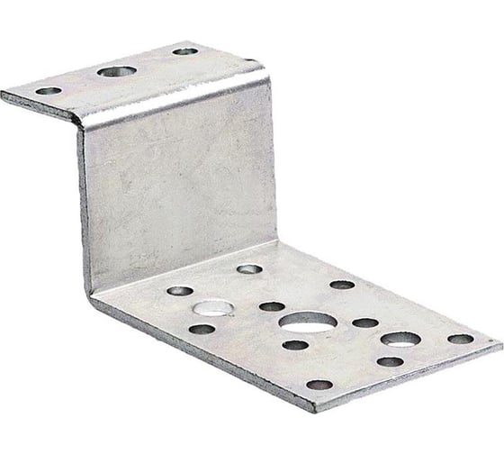 Перфорированная Z-образная пластина Suki 30x40x55x80x3,0 мм белый цинк 1 шт 158560 1