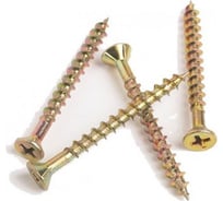 Универсальный саморез с потайной головкой BEFAST желтый цинк 5x40, 6000 шт. C5040S