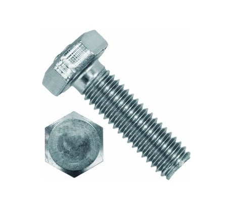 Болт Партнер DIN933 с шестигранной головкой оцинкованный, М5x50 5 шт., пакет 823770