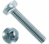 Винт Партнер DIN7985 с полукруглой головкой оцинкованный, M5x25 1 кг, пакет 830471