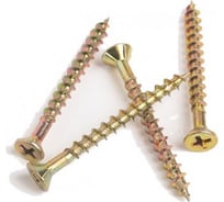 Универсальный саморез с потайной головкой BEFAST желтый цинк 4x20, 13000 шт. C4020S