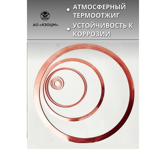 Медная шайба АО КЗОЦМ 22x26x1,0 10 шт (прокладка медная) 6377 - 10