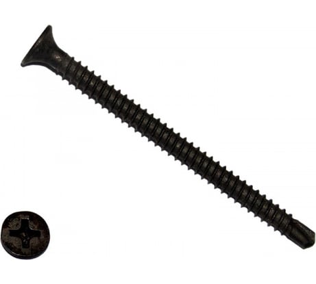 Саморез КРЕП-КОМП потай сверло, черный 4,2х60 2500шт спч60