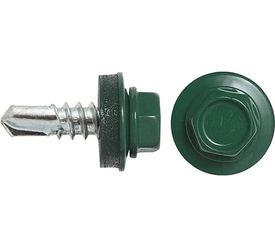Кровельный саморез SWFS RAL-6005, ZP, 4.8х51 мм, 200 шт., контейнер тов-091255 1