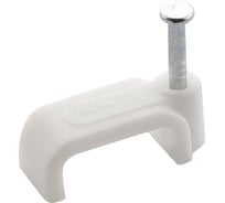 Клипса кабельная Smartbuy 6 мм плоская, белая 50 шт. SBE-scc-6