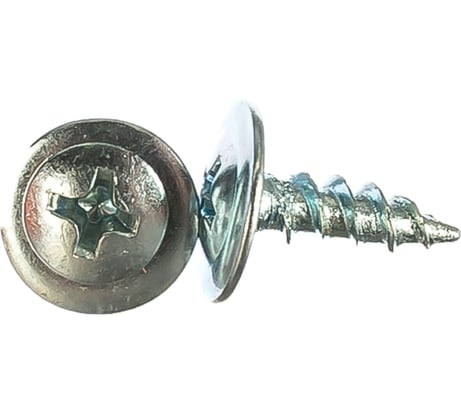 Саморез с пресс-шайбой по металлу Саморезик 4,2х13 полусфера оцинкованный острый 1000 шт DGVo-4,2/13-1000