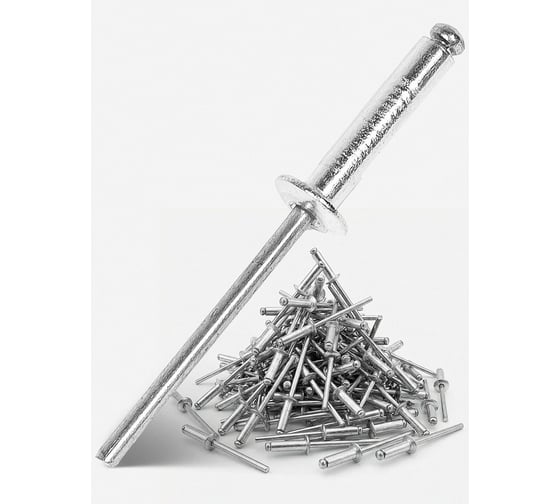 Заклепки алюминиевые KUBIS 4.0*18 мм (толщина 12-14 мм), 50 шт 01-04-4018