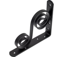 Фигурный кронштейн Домарт 150х125 мод.5 чёрный 171029