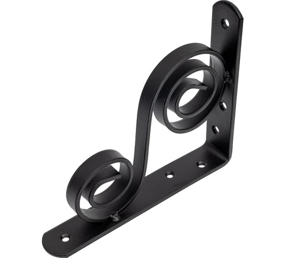 Фигурный кронштейн Домарт 150х125 мод.5 чёрный 171029 1