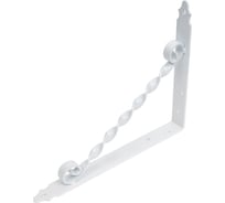 Фигурный кронштейн Домарт 250х200 мод.2 белый 171019