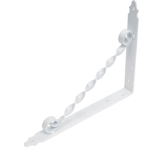 Фигурный кронштейн Домарт 250х200 мод.2 белый 171019 1