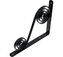 Фигурный кронштейн Домарт 250х200 мод.5 чёрный 171035