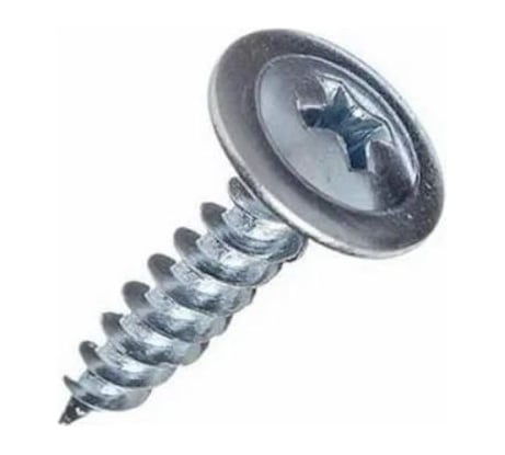 Саморез с прессшайбой МЕТАЛЛСЕРВИС 4,2x57 острый, оцинкованный, 1 кг, пакет МС 1230016