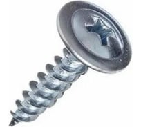 Саморез с прессшайбой МЕТАЛЛСЕРВИС 4,2x38 острый, оцинкованный, 1 кг, пакет МС 1230013