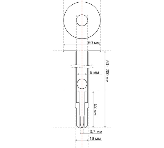 Тарельчатый дюбель с гвоздем GNG GNINR-90-6-IP 100 шт GNINR906IP