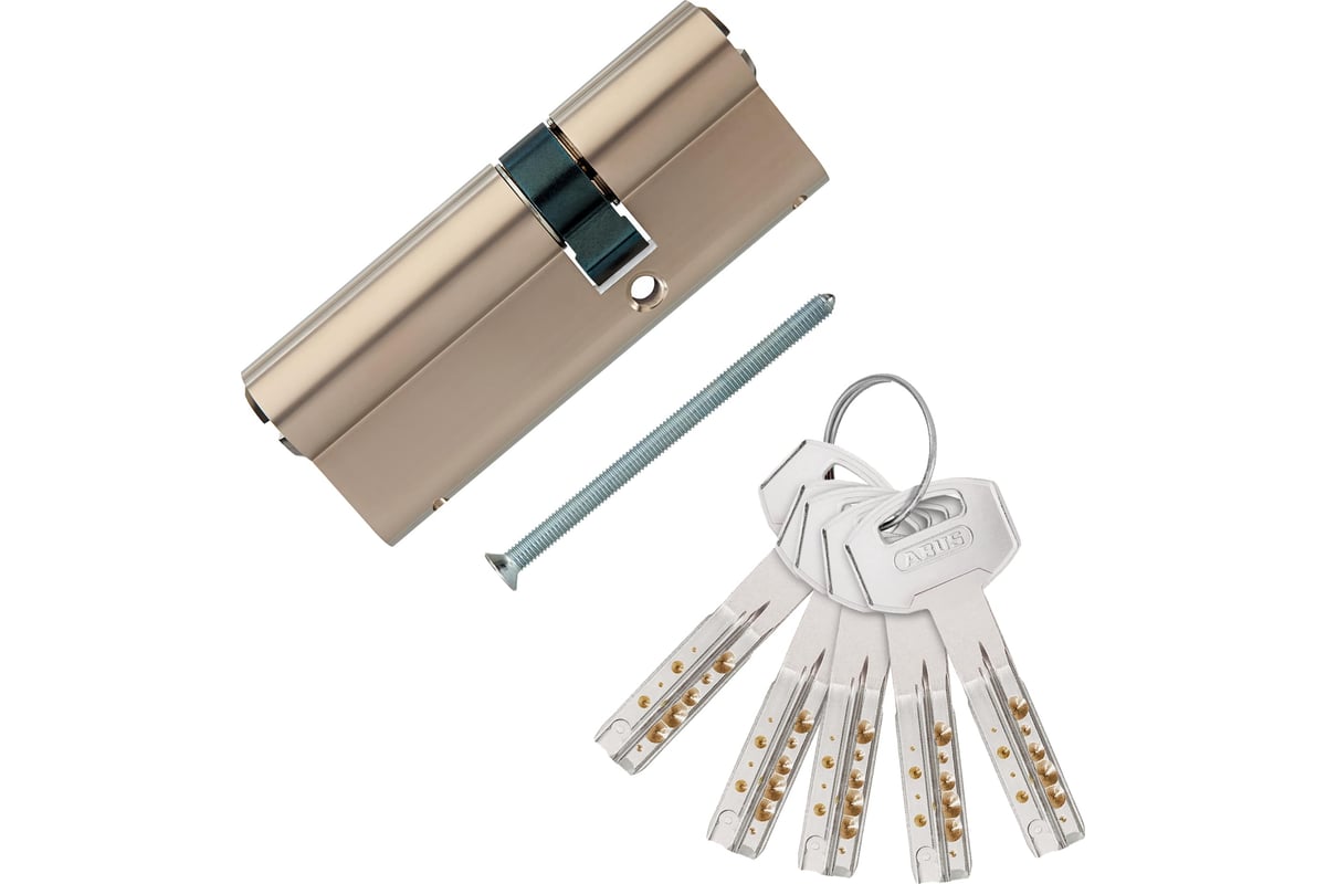 Механизм цилиндровый ABUS D12R410 ключ/ключ 35-45 (80 мм) NI 5 key ...