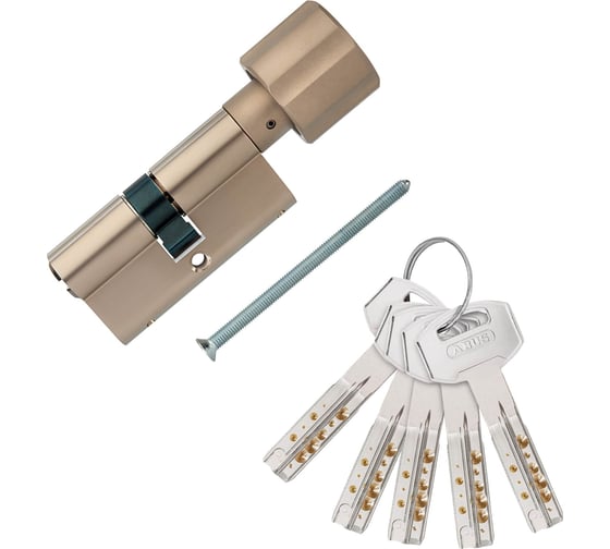 Механизм цилиндровый ABUS D12R430 ключ/вертушка 30-30 (60 мм) NI 5 key 00029225 1