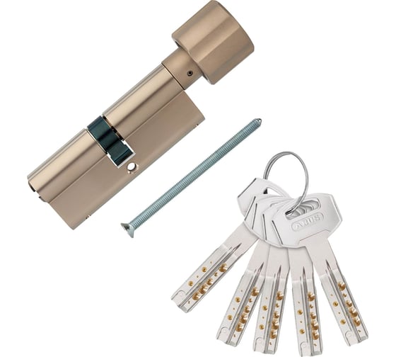 Механизм цилиндровый ABUS D12R430 ключ/вертушка 35-35 (70 мм) NI 5 key 00029227