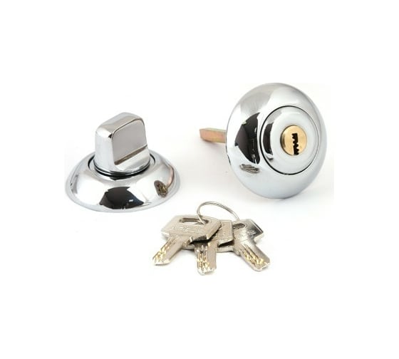 Фиксатор с замком Apecs Megapolis WC-K-0803-CR 23004
