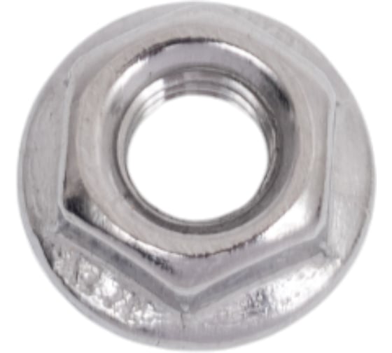 Гайка шестигранная с фланцем с насечками DINFIX DIN 6923 А2 НЕРЖ M 6 (1 шт) 00-0004864 1