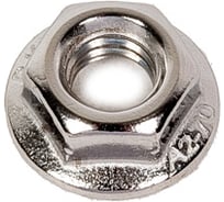 Гайка шестигранная с фланцем с насечками DINFIX DIN 6923 А2 НЕРЖ M 6 (5 шт) 00-0004865
