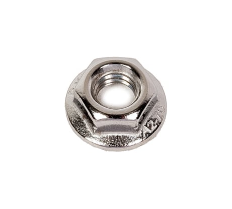 Гайка шестигранная с фланцем с насечками DINFIX DIN 6923 А2 НЕРЖ M 6 (5 шт) 00-0004865