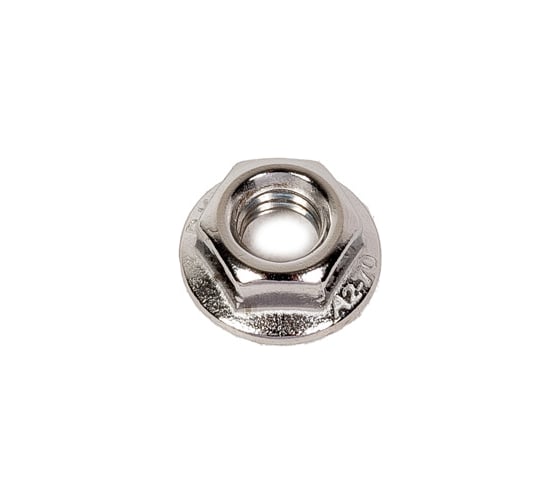 Гайка шестигранная с фланцем с насечками DINFIX DIN 6923 А2 НЕРЖ M 6 (5 шт) 00-0004865
