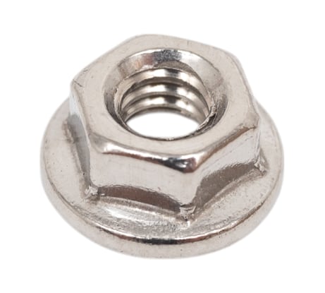 Гайка шестигранная с фланцем с насечками DINFIX DIN 6923 А2 НЕРЖ M 4 (1 шт) 00-0004860