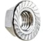 Гайка шестигранная с фланцем с насечками DINFIX DIN 6923 А2 НЕРЖ M 3 (1 шт) 00-0004857 1