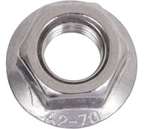 Гайка шестигранная с фланцем с насечками DINFIX DIN 6923 А2 НЕРЖ M 12 (5 шт) 00-0004877