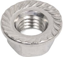 Гайка шестигранная с фланцем с насечками DINFIX DIN 6923 А2 НЕРЖ M 10 (5 шт) 00-0004873