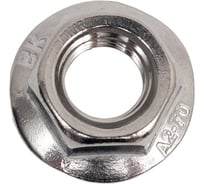 Гайка шестигранная с фланцем с насечками DINFIX DIN 6923 А2 НЕРЖ M 10 (100 шт) 00-0004875
