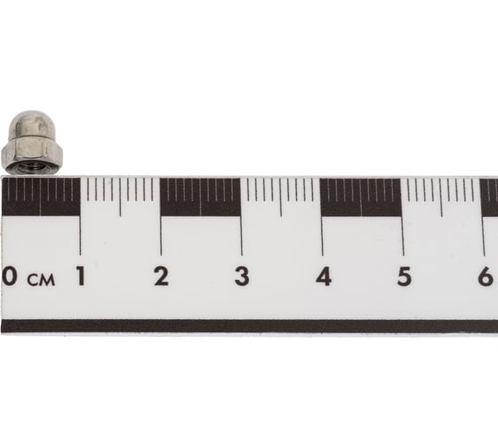 Гайка шестигранная колпачковая DINFIX DIN 1587 А2 НЕРЖ M4 (5 шт) 00-0004836