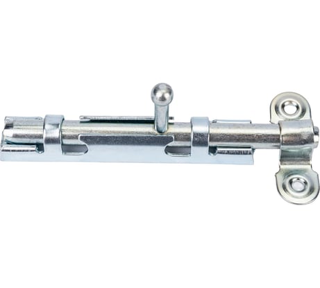 Накладная задвижка Tech-Krep ЗТ 3 90х15 круглый ригель D9мм, L110мм оцинкованная 145108