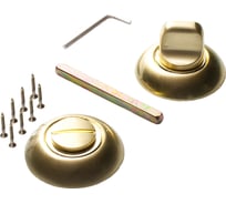 Завертка к ручкам Ренц латунь матовая светлая/латунь блестящая светлая, 2 шт. INBK N 08 SB/PB