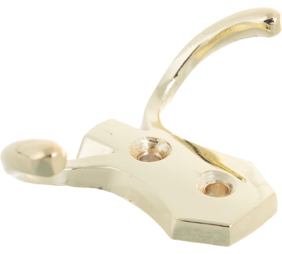 Крючок Tech-Krep/Zitar 2405, 2-х рожковый, золото 1 шт - пакет 129916