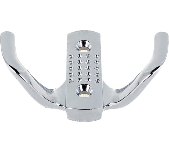 Крючок Tech-Krep/Zitar с перфорацией, 2-х рожковый, хром 1 шт. 129909