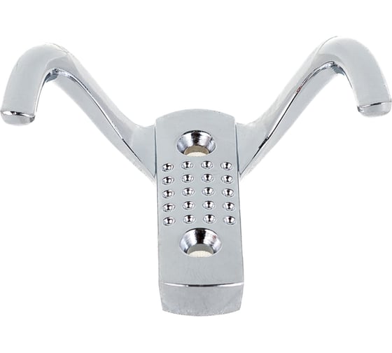 Крючок Tech-Krep/Zitar с перфорацией, 2-х рожковый, хром 1 шт. 129909