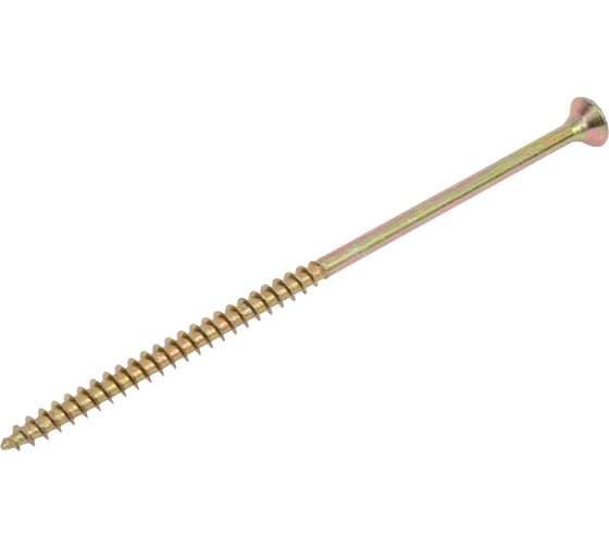 Универсальные саморезы Стройбат 6,0x140 желтый цинк 50 шт 076381 1