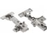 Петля GTV CIHC 08 mini полунакладная самозакрывающаяся с ответной планкой H-0 и еврошурупом ZP-CIHC080ZE 1