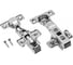 Петля GTV CIHC 08 mini полунакладная самозакрывающаяся с ответной планкой H-0 и еврошурупом ZP-CIHC080ZE 2