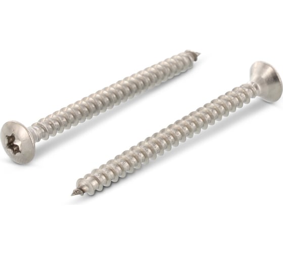 Саморез для ДСП Metiz-A2 ART 9046, M4.5x25 мм, А2, полупот. шетигр. шлиц, 10 шт. 904624525 10 1