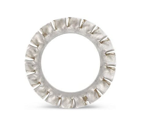 Стопорная шайба Metiz-A2 DIN 6798A, M4, Zn , пружинная, с зубцами, оцинковка, 10 шт. 6798AZ4 10