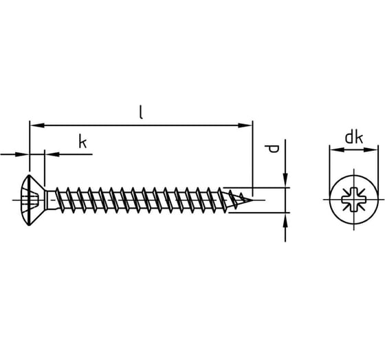 Саморез Metiz-A2 DIN 9049, M3.0x25 мм, А2, полупот. гол., крест. шлиц PZ, 50 шт. 904923025Z 50