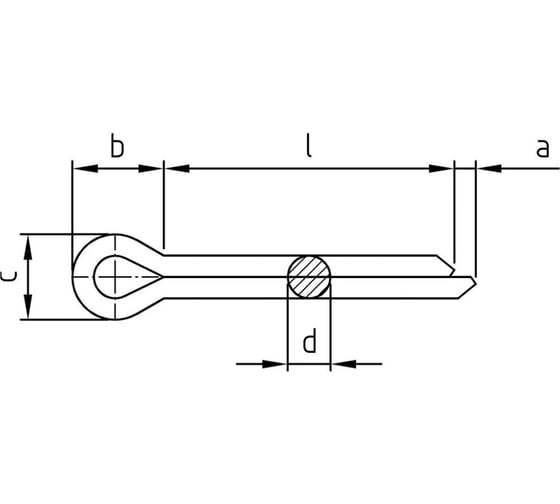 Шплинт Metiz-A2, DIN 94 2.0*32 мм А2, нерж., 2 шт 9422032 2