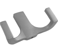 Крючок мебельный Trodos ZY-146B 2-рожковый, сплав ЦАМ, хром матовый, 302175